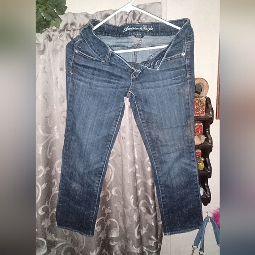 American Eagle Outfitters Women's Blue Jean Capris